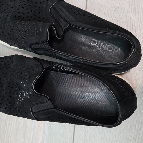 Vionic Women Leather Platform Loafer Slip on shoes sz 9 - Picture 9 of 16